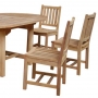 set 198 -- ventura side chairs (8  001) & 41 x 47-67 inch oval extension table (9  a002)